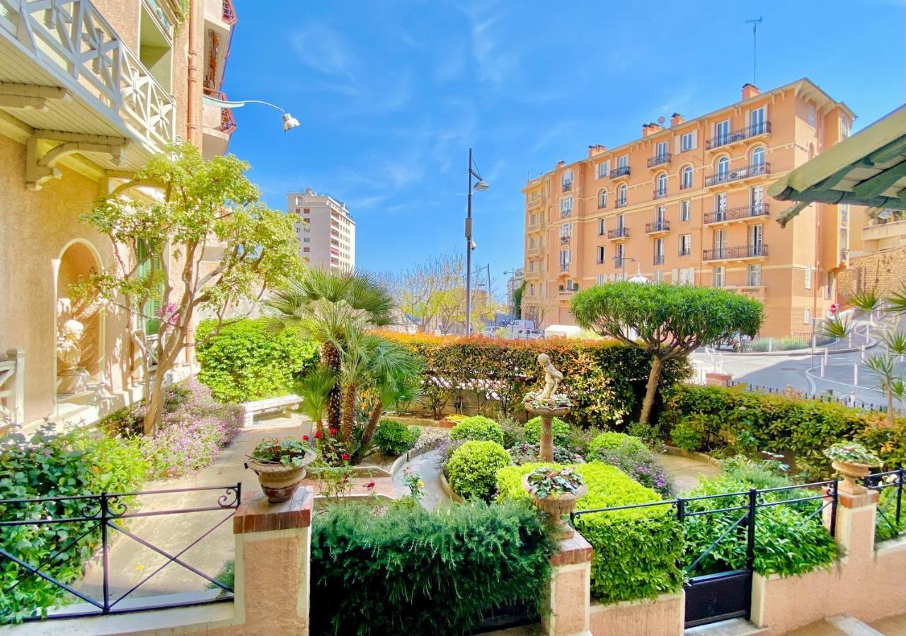 Designer Garden View Ac, Fiber Wifi Heart Of Monaco Apartment Bagian luar foto